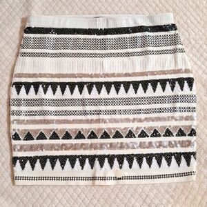 EXPRESS SEQUIN MINI SKIRT SMALL